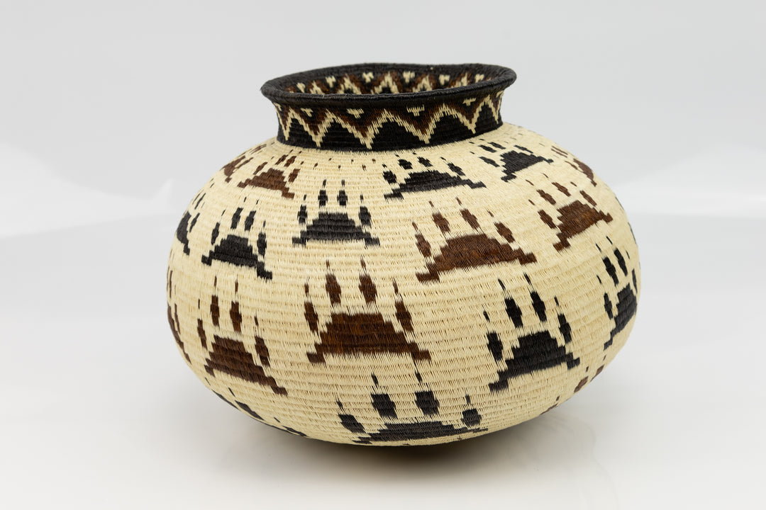 Mountain Lion Paw Woven Basket