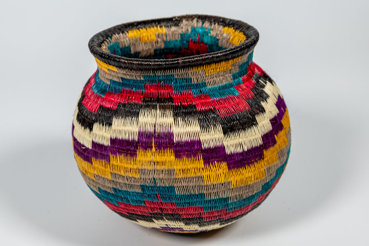 Rainbow Woven Basket