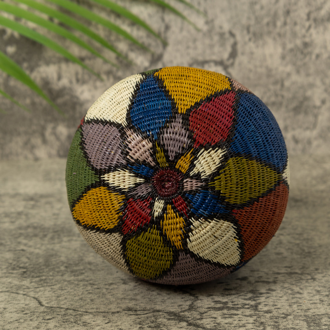 Multi-Color Diamond Design Rainforest Basket