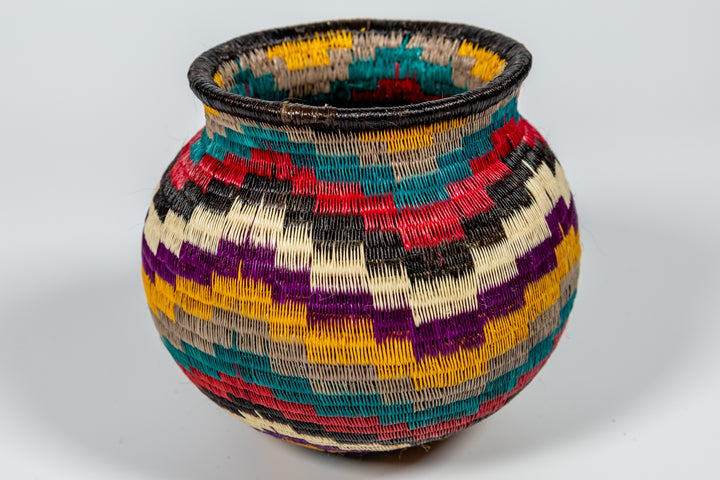Rainbow Woven Basket