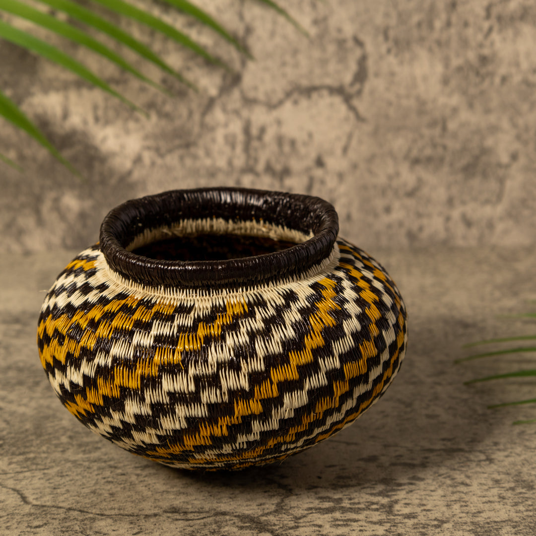 Gold Jungle Jewel Swirl Rainforest Basket