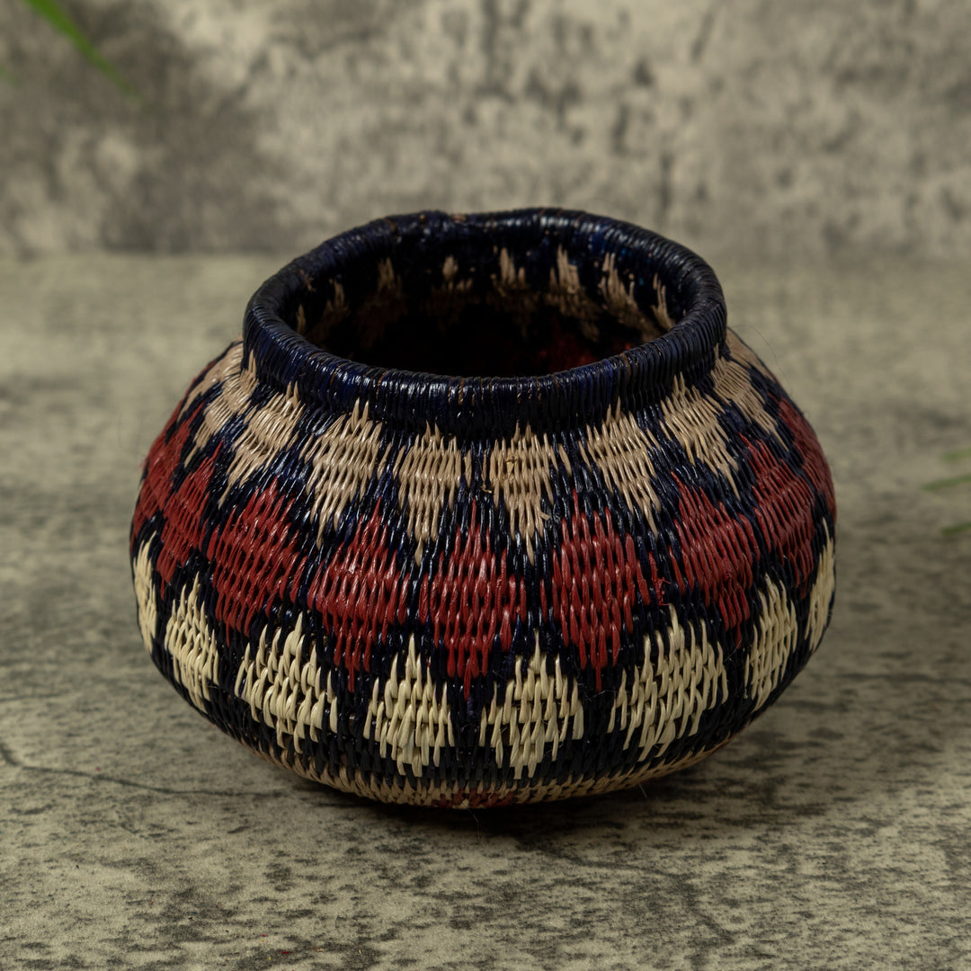 Dark Red And Gray Jungle Euphoria Rainforest Basket