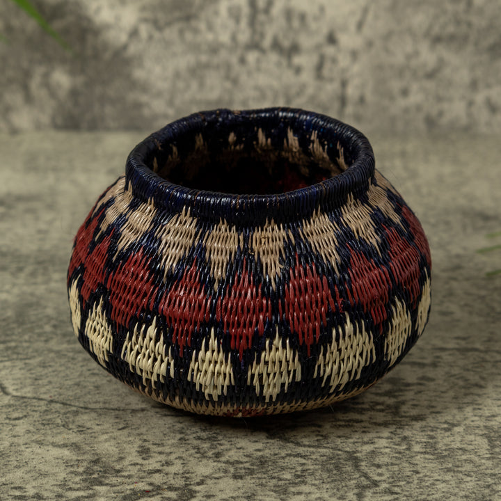 Dark Red And Gray Jungle Euphoria Rainforest Basket