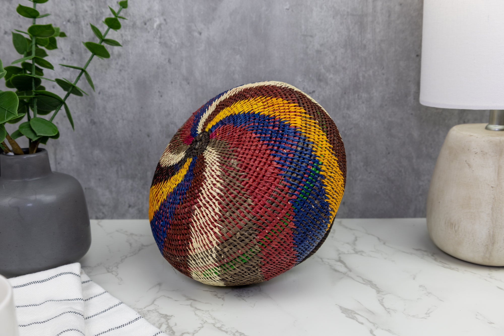 Multicolor Indian Woven Basket