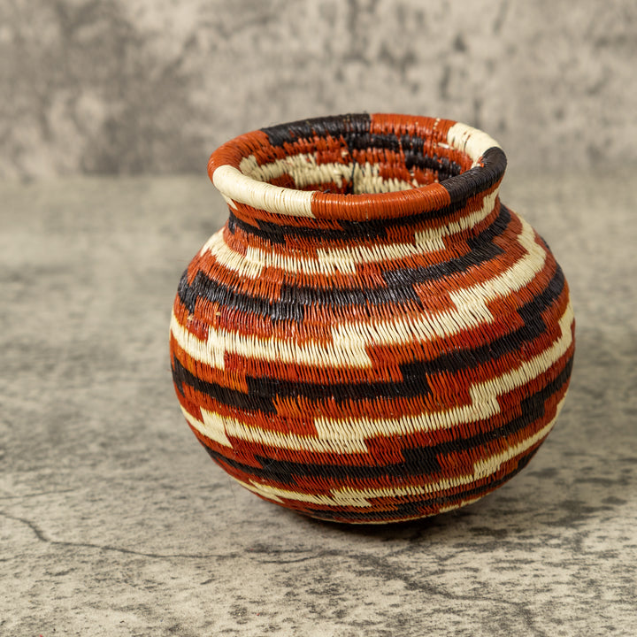 Orange Spiral Spark Rainforest Basket