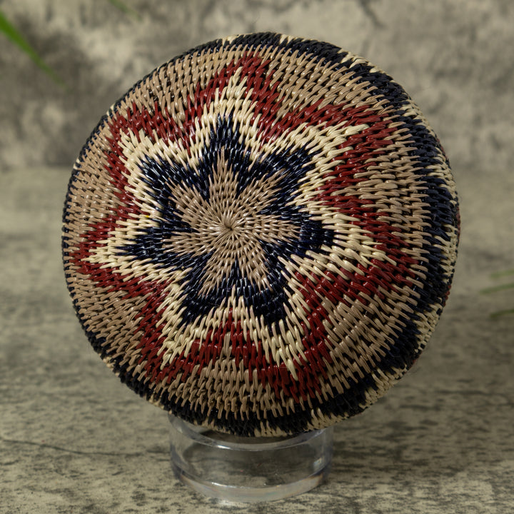 Dark Red And Gray Jungle Euphoria Rainforest Basket