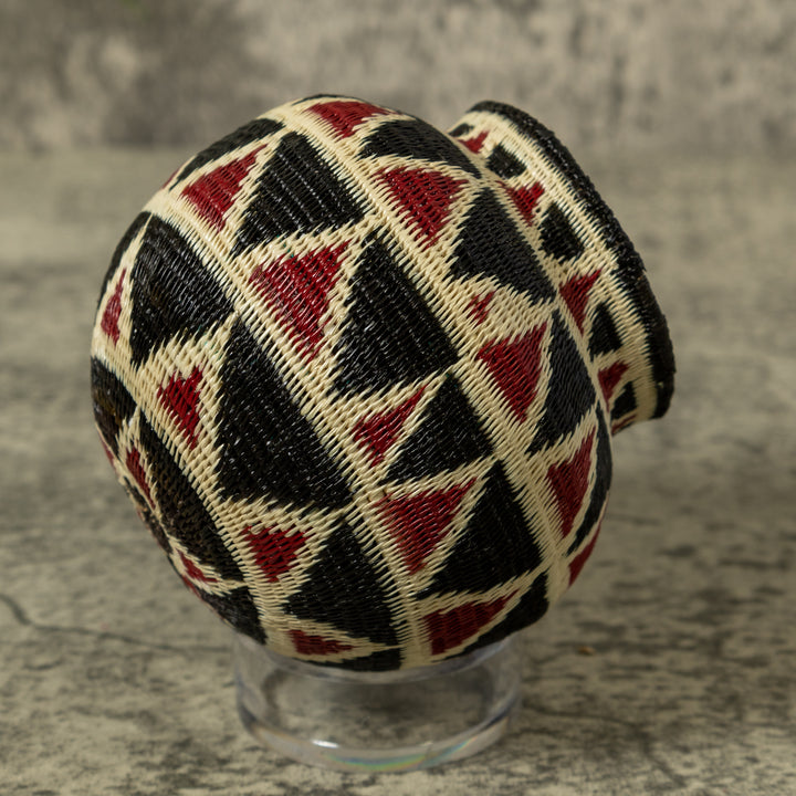 Dark Red Black And White Rainforest Basket