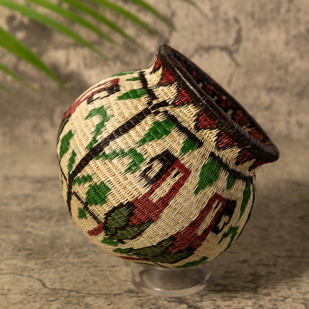 Scarlet Jungle Parrot Rainforest Basket