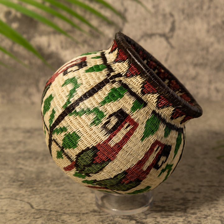 Scarlet Jungle Parrot Rainforest Basket