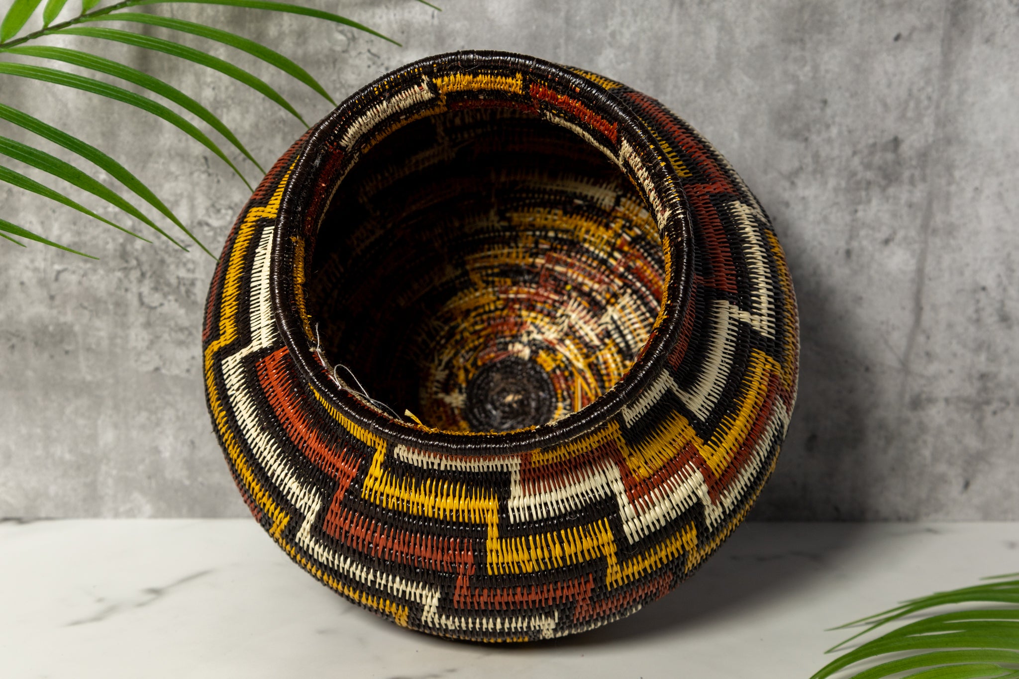 Coral Snake Woven Basket