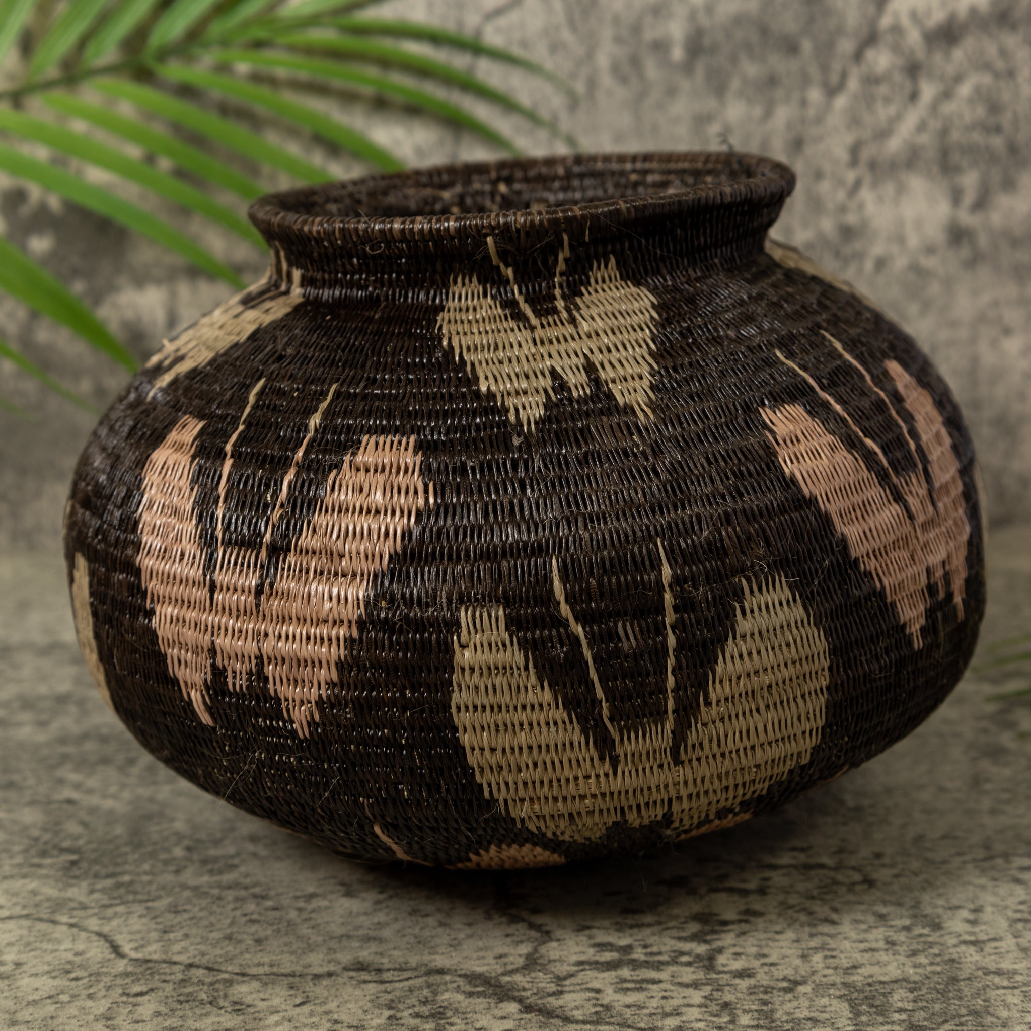 Black Brown And Gray Butterfly Rainforest Basket