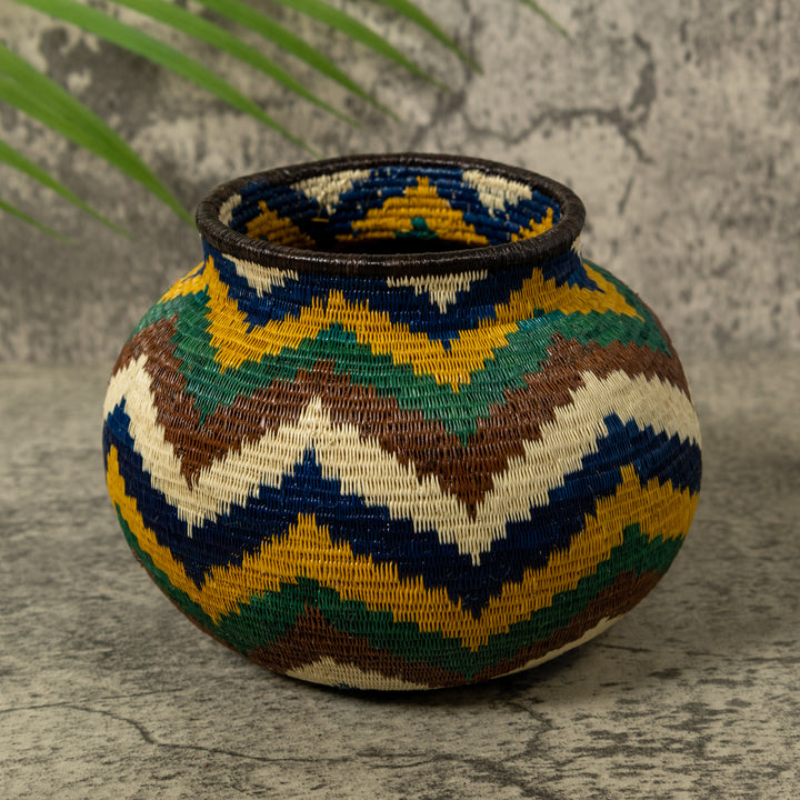 Ocean Waves of Many Colors Rainforest Basket