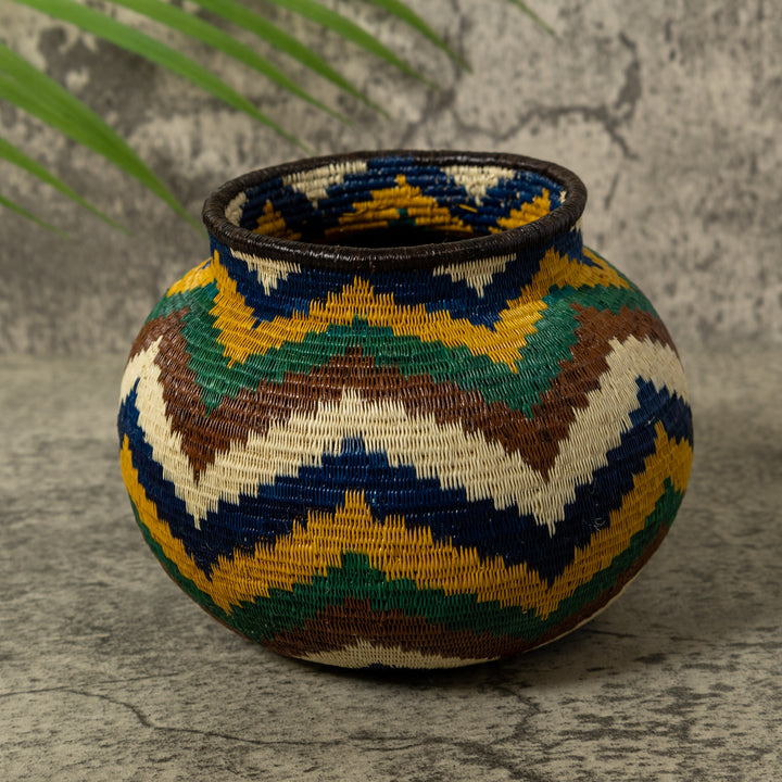 Ocean Waves of Many Colors Rainforest Basket