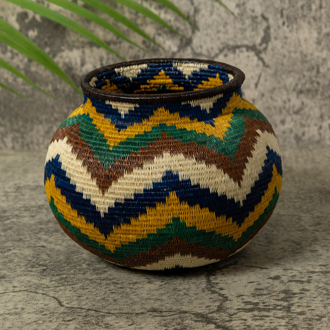 Ocean Waves of Many Colors Rainforest Basket