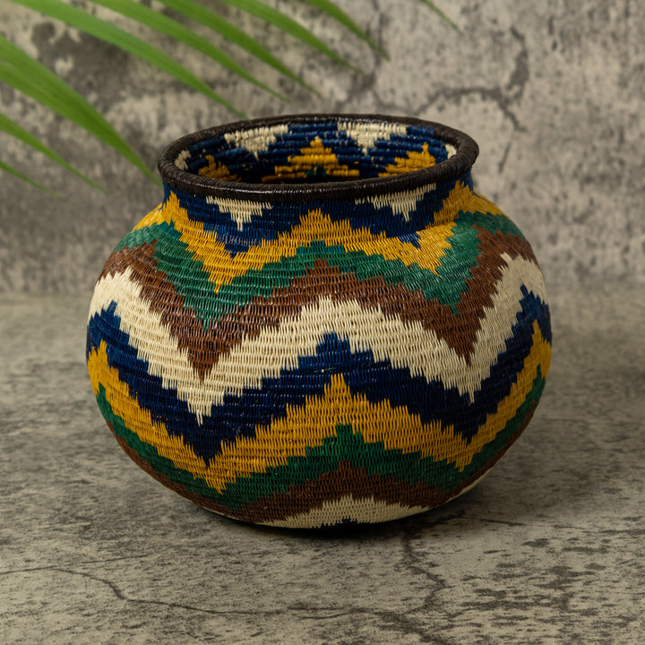 Ocean Waves of Many Colors Rainforest Basket