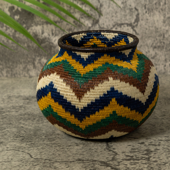 Ocean Waves of Many Colors Rainforest Basket
