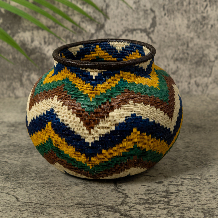 Ocean Waves of Many Colors Rainforest Basket