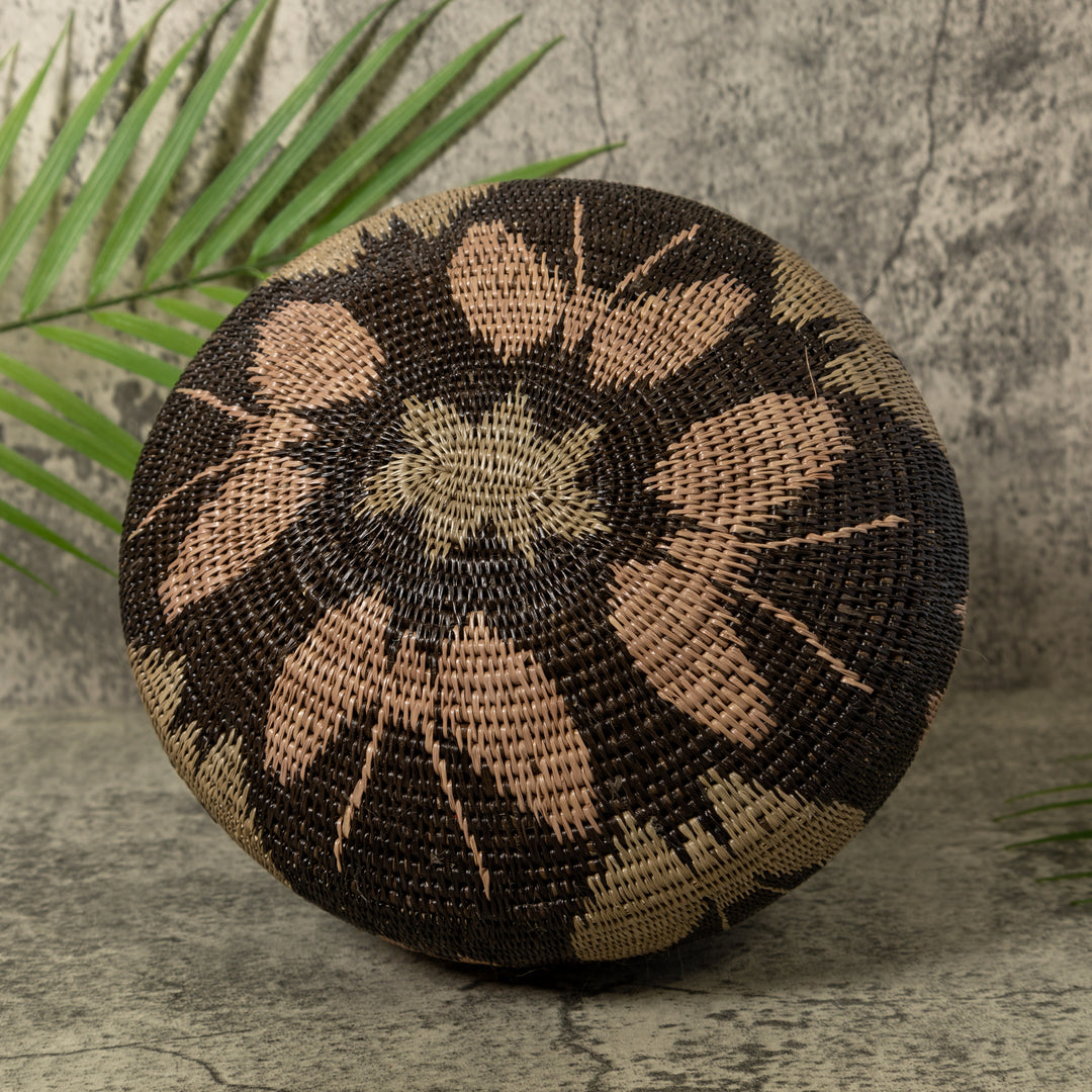 Black Brown And Gray Butterfly Rainforest Basket