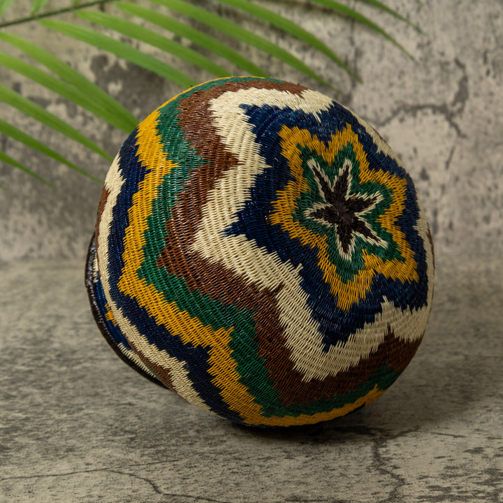 Ocean Waves of Many Colors Rainforest Basket