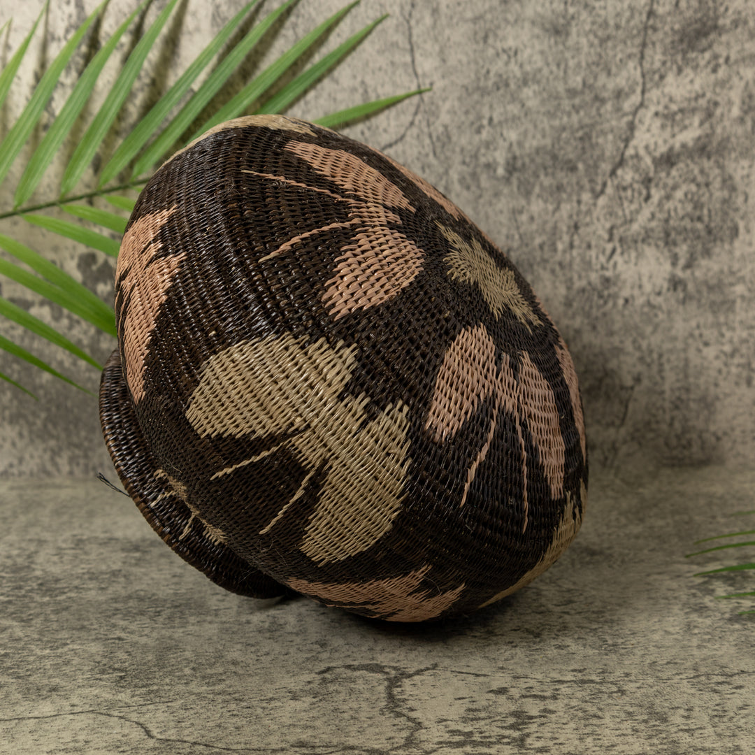 Black Brown And Gray Butterfly Rainforest Basket