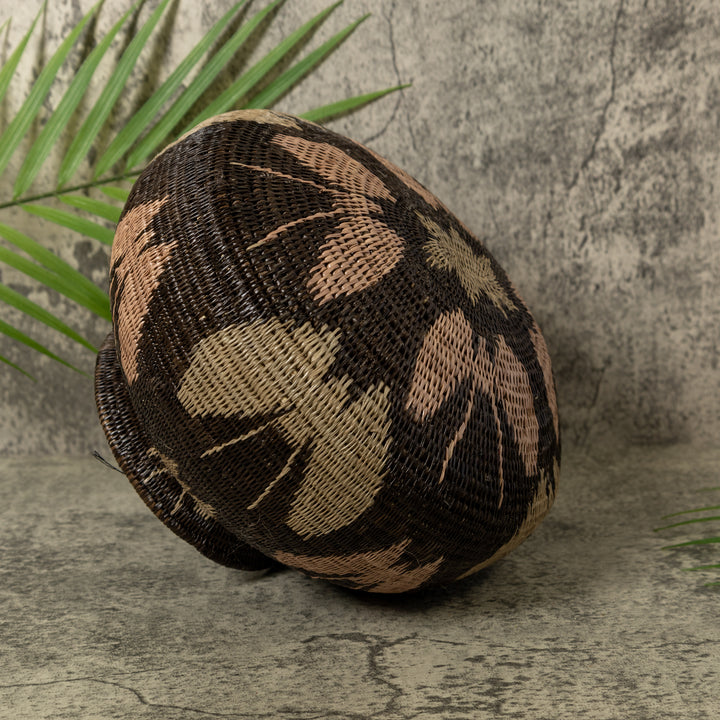 Black Brown And Gray Butterfly Rainforest Basket