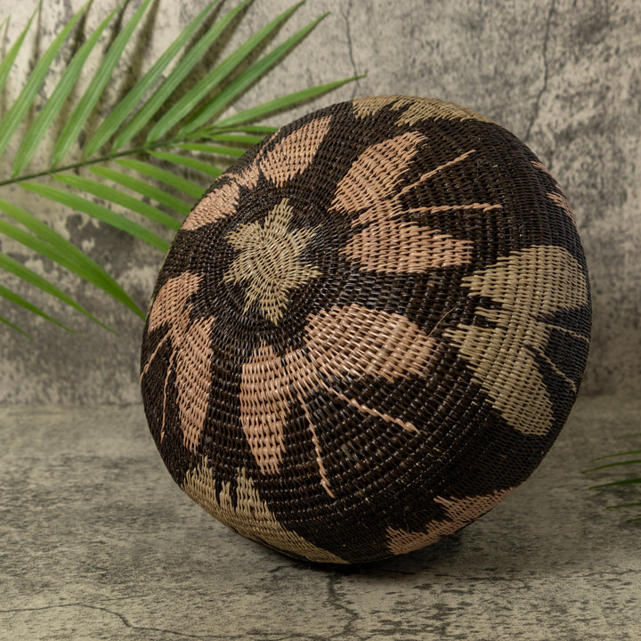 Black Brown And Gray Butterfly Rainforest Basket