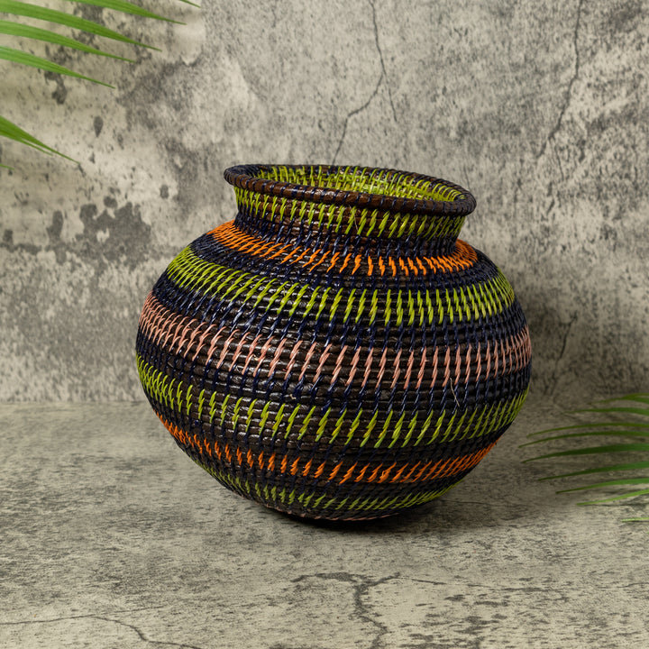 Dark Jungle Rings Rainforest Basket