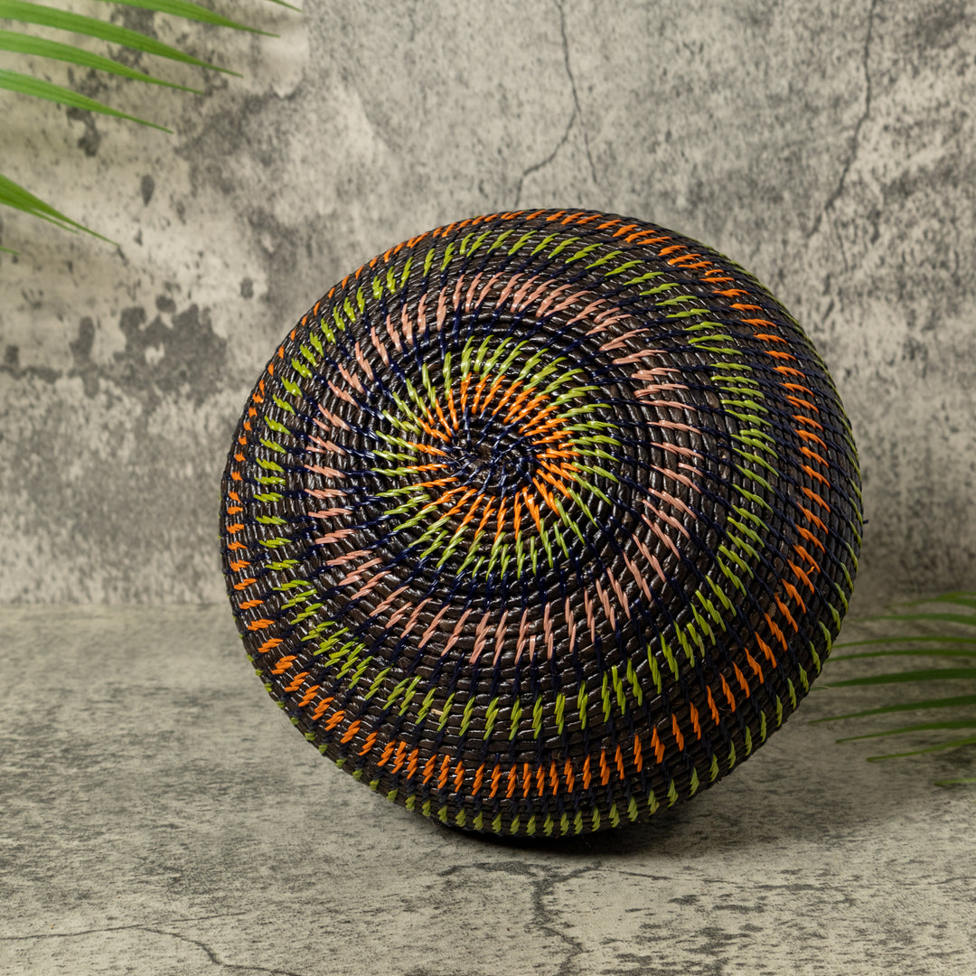 Dark Jungle Rings Rainforest Basket