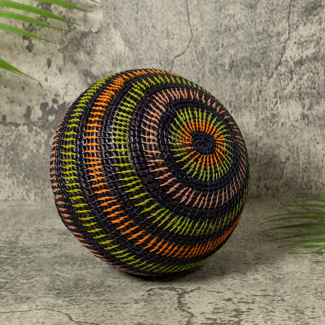 Dark Jungle Rings Rainforest Basket
