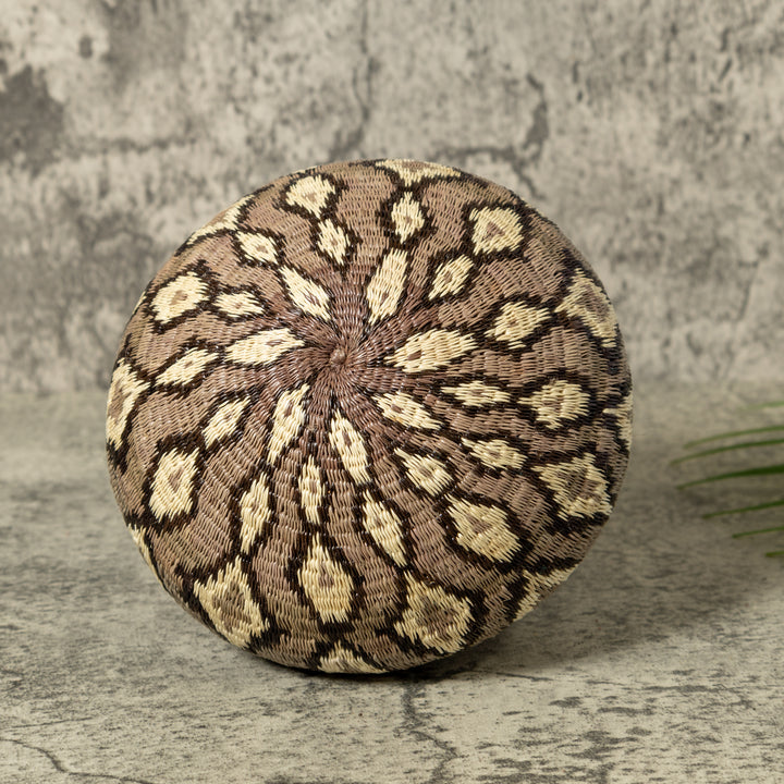 Gray And White Diamond Jungle Rainforest Basket
