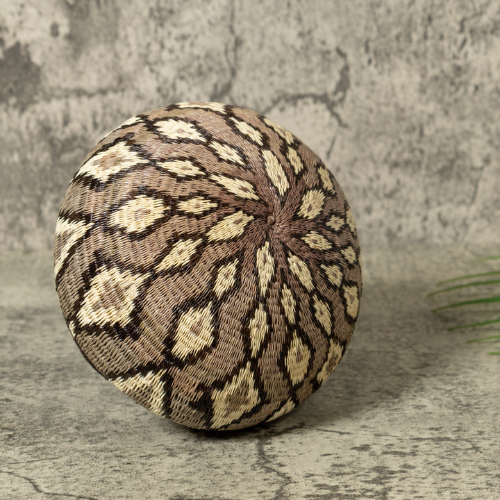 Gray And White Diamond Jungle Rainforest Basket