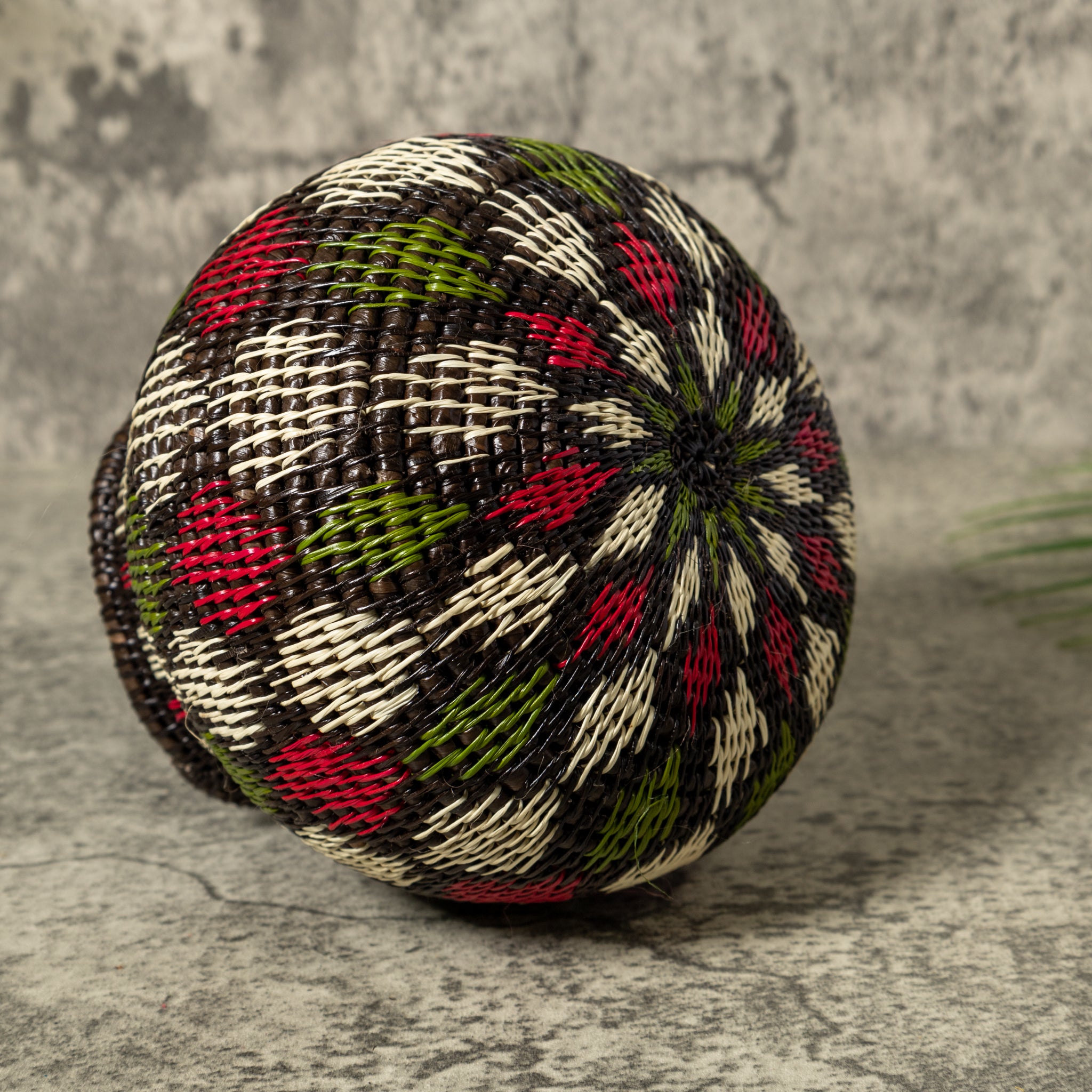 Red Green And White Christmas Rainforest Basket