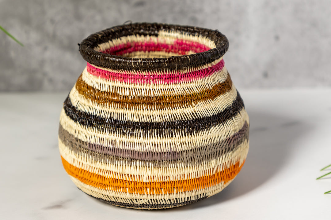Multi-Color Ring Design Rainforest Basket