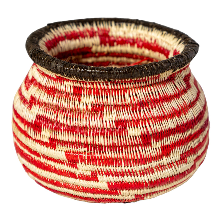 Small Red And White Staircase Rainforest Basket