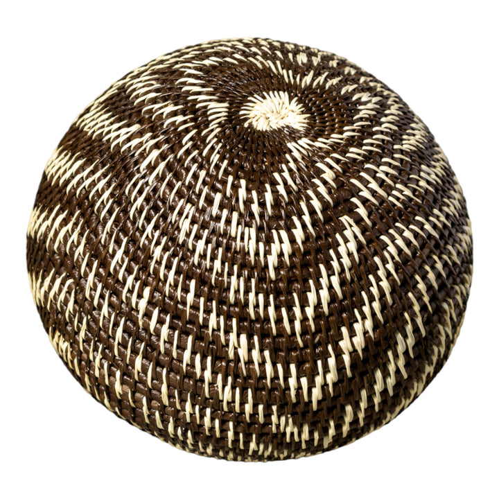 Gentle Waves Woven Basket With Top