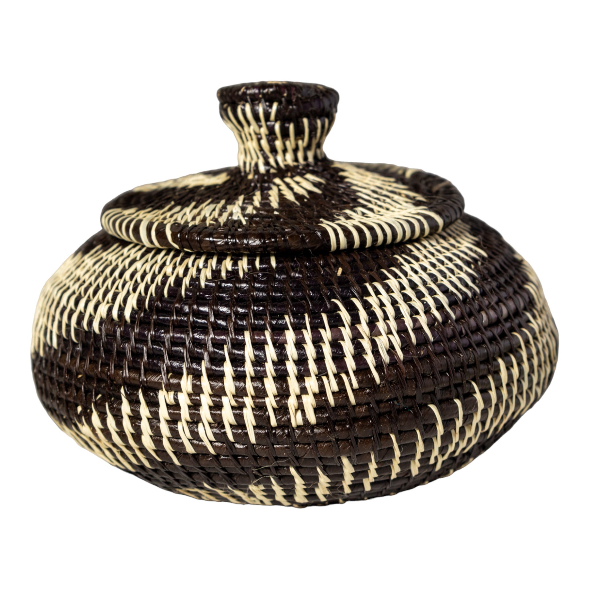 Jungle Fusion Spiral Basket With Top