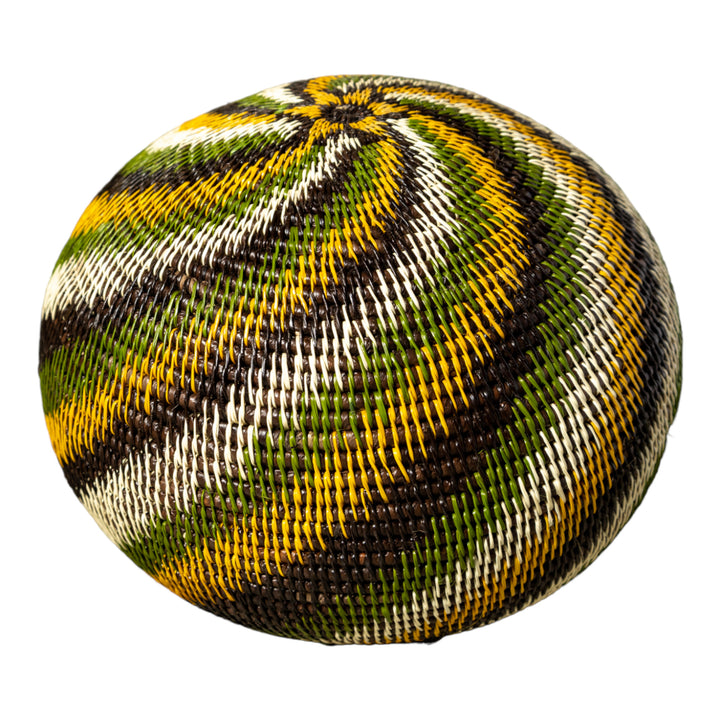 Jungle Rhapsody Woven Basket With Top
