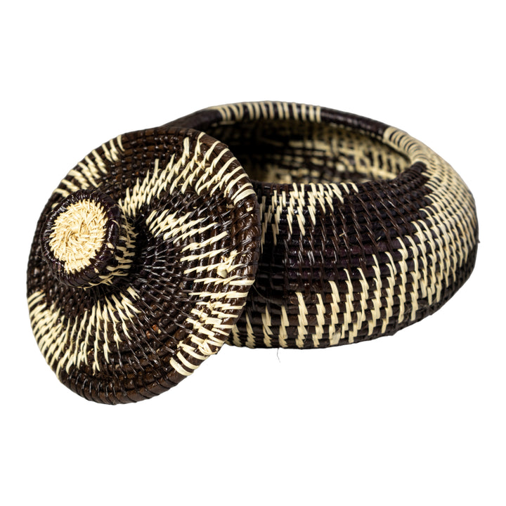 Jungle Fusion Spiral Basket With Top
