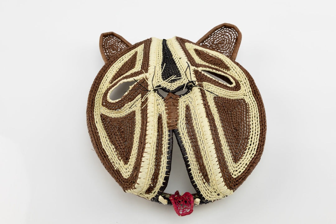 Hand Woven Kitty Cat Mask