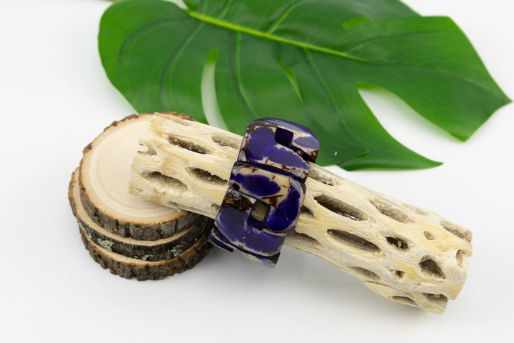 Classic Hand Made and Dyed Tagua Nut Bracelet Ecuador