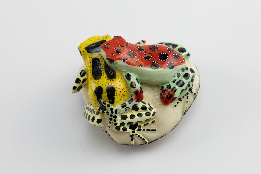 Hand Carved Tagua Nut Frog