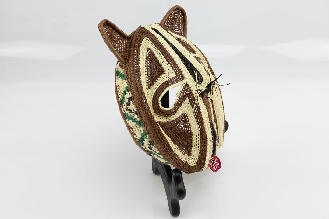 Hand Woven Kitty Cat Mask