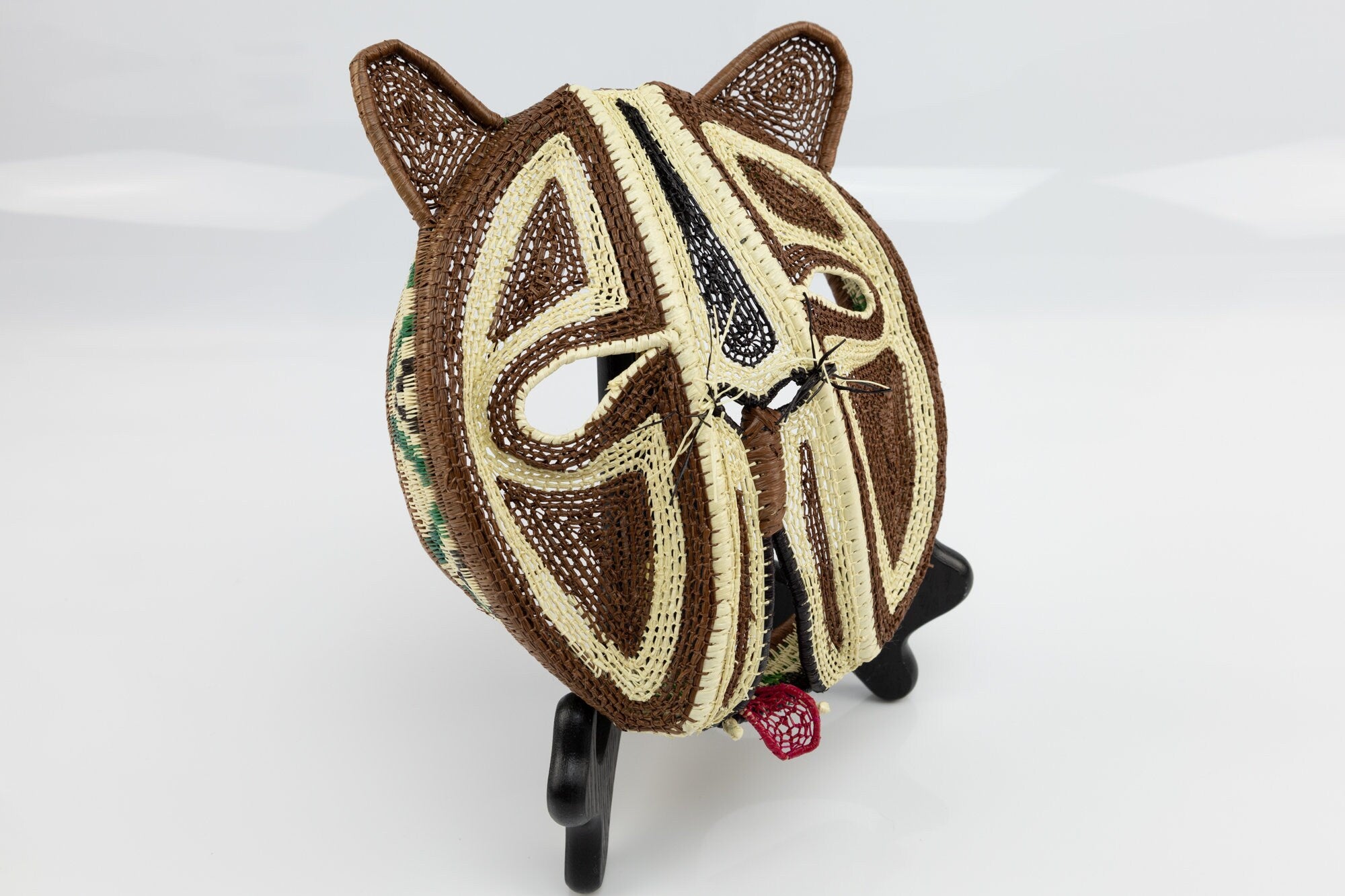 Hand Woven Kitty Cat Mask