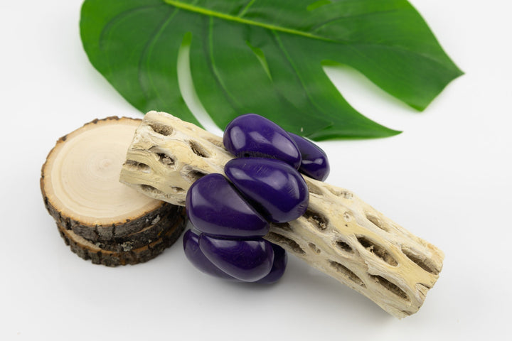 Classic Hand Made and Dyed Tagua Nut Bracelet Ecuador