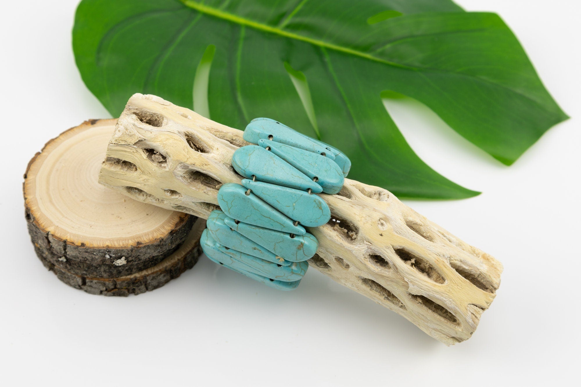 Classic Hand Made and Dyed Tagua Nut Bracelet Ecuador