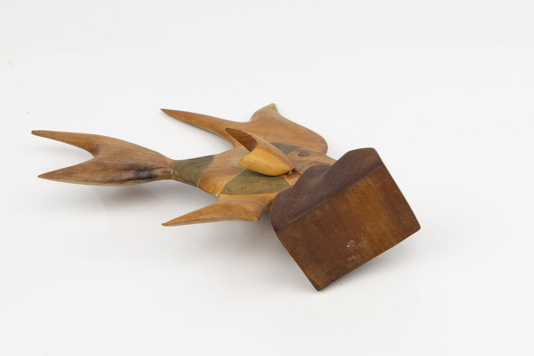 Tropical Fish Hand Carved Wood Sculpture Made By Indigenous Artisans